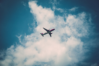 Sky, Clouds, Miscellanea, Miscellaneous, Plane, Airplane HD wallpaper