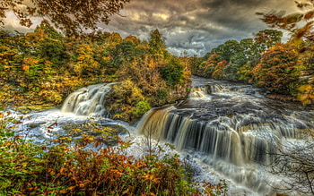 Nature, Rivers, Mountains, Waterfall, r HD wallpaper