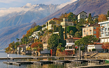 Landscape, Cities, Mountains HD wallpaper