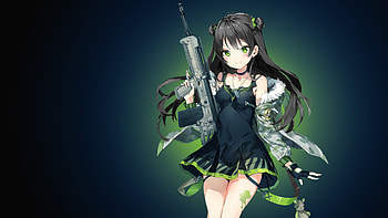Anime girl, Green, Girls' Frontline, ... HD wallpaper
