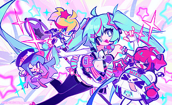 Muse Dash Legends: Hatsune Miku & Friends, Hatsune Miku, Rin (Muse Dash), Buro (Muse Dash), Marija (Muse Dash), video game, Muse Dash HD wallpaper