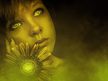 Look-Gorgeous, lady, flower, sweetness, girl, purity, look, beauty, innocence HD wallpaper