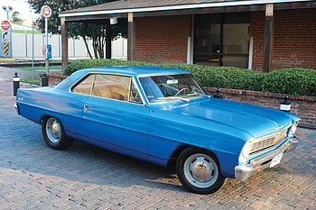 1966 Chevy II, nova, blue, ii, gm HD wallpaper