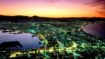 Cities, Night, View From Above, Panorama, Japan HD wallpaper