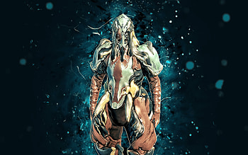 Hydroid, , blue neon lights, Warframe, RPG, Warframe characters, Hydroid Build, Warframe Builds, Hydroid Warframe HD wallpaper