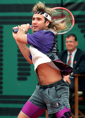 1991 French Open, Andre Agassi HD phone wallpaper