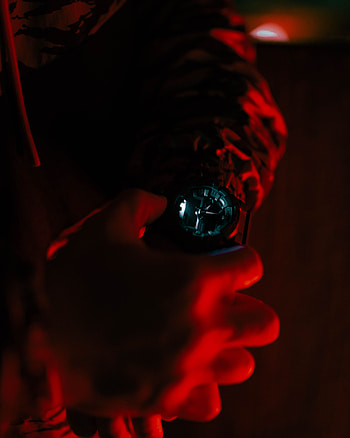 Clock, Dark, Hand, Miscellanea, Miscellaneous, Illumination, Backlight HD phone wallpaper