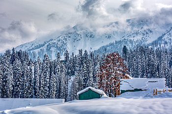 Winter, Nature, Mountains, Himalayas, Kashmir HD wallpaper