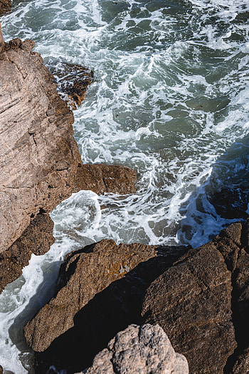 Nature, Stones, Sea, Rocks, Foam, Surf HD phone wallpaper