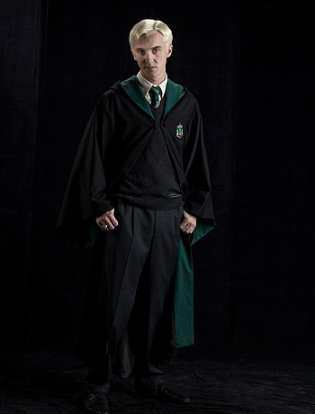 Draco Malfoy portrait, Slytherin prince, Troubled past, Unlikely alliances HD phone wallpaper