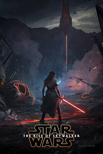 Fan-made poster, Star Wars: The Rise of Skywalker, Rey, Movie poster HD phone wallpaper