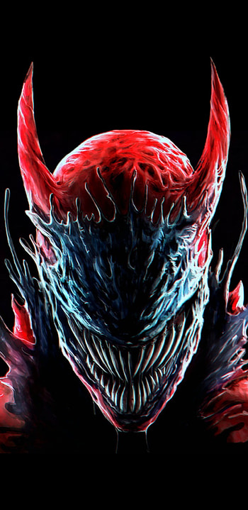 Daredevil Carnage, art, marvel HD phone wallpaper