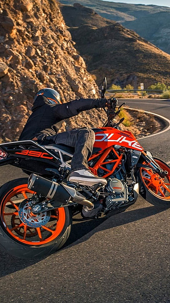 Ktm Duke 390, Riding On Road, bike, ktm HD phone wallpaper