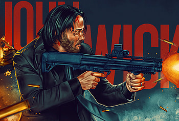 John Wick Poster, john-wick, movies, artwork, behance HD wallpaper
