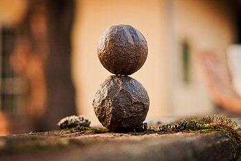 Nature, Stones, Macro, Moss, Balls HD wallpaper