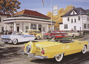 White Flash Service Station, flash, white, gas, cars, station, service, petrol HD wallpaper