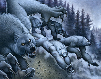 the brryigs, brryigs, werewolves, wolves, moonlight, luna, hunting HD wallpaper
