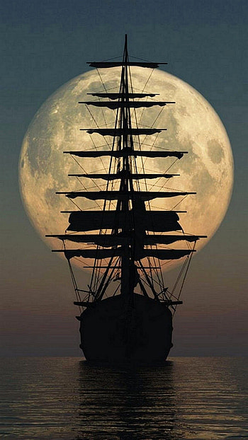 Ghost Ship, Dark and surreal, Minimalist , LG G4 HD phone wallpaper
