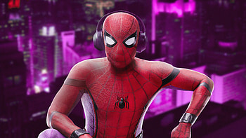 Spiderman Listening Music , spiderman, superheroes, artwork, digital-art, art, behance HD wallpaper