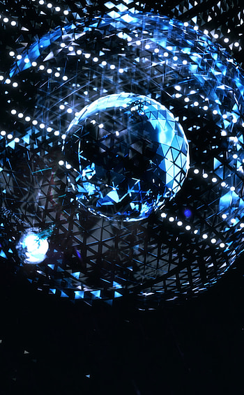 Disco ball, triangular texture, shine HD phone wallpaper
