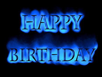 A simple wish, Happy Birtay, blue, black, wish HD wallpaper