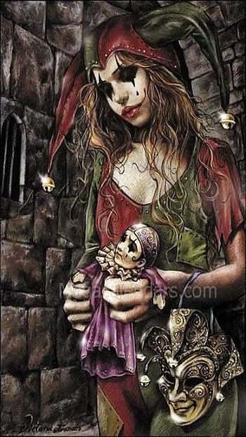 Court Jester, Dark, Fantasy, Victorian, Gothic, Clown HD phone wallpaper