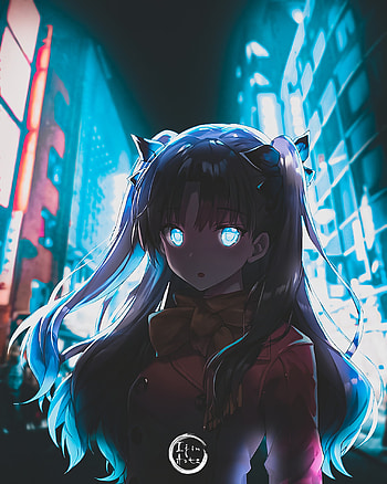 Rin Tohsaka, edits, fatestaynight, fyp, anime HD phone wallpaper