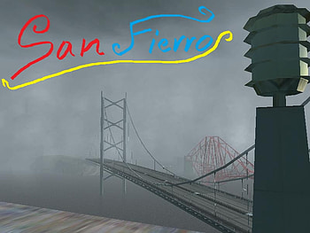 san fierro bridge scene, san-fierro, gta sanandreas, cj, grand theft HD wallpaper