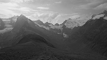 Nature, Sky, Mountains, Bw, Chb, Dahl, Distance HD wallpaper