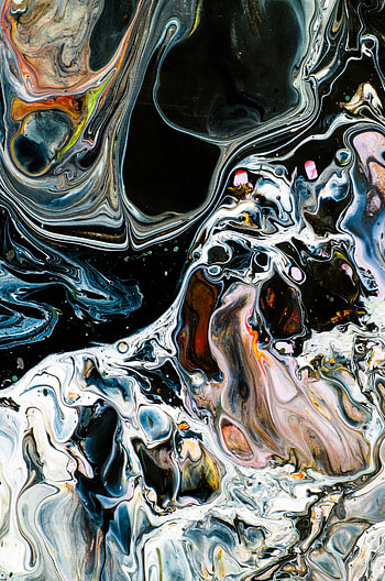 Abstract, Divorces, Multicolored, Motley, Paint, Stains, Spots, Painting HD phone wallpaper