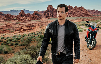 Henry Cavill, motorcycle, actor, man, bike HD wallpaper
