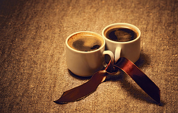Food, Cups, Coffee, Tape, Romance, Mood HD wallpaper