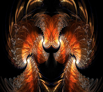 fractal tiger, , abstract, tiger, art HD wallpaper