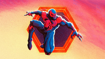 Spiderman 2099 In Spiderman Across The Spider Verse , spider-man-across-the-spider-verse, spiderman-2099, spiderman, superheroes, movies, artist, artwork, digital-art, behance HD wallpaper