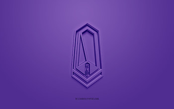 Pacific FC, creative 3D logo, purple background, Canadian Premier League, CPL, 3d emblem, Canadian soccer Club, Canada, 3d art, soccer, Pacific FC 3d logo HD wallpaper