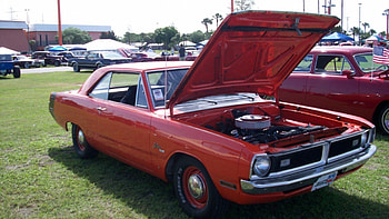 Dodge Swinger, Mopar, Orange, Muscle, Classic HD wallpaper