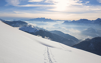 Snow Mountains Windows 10, windows, computer, windows-10, original, stock, snow, mountains, nature HD wallpaper