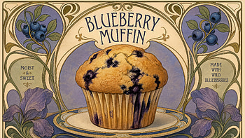 Blueberry Muffin Bliss — HD wallpaper