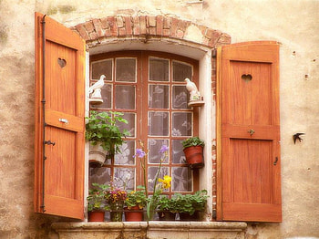 window, birds, decoration, house, beautiful, flowers HD wallpaper