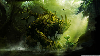 Guild Wars, animal, wildy, dark, adventure, fantasy, video game, cg HD wallpaper