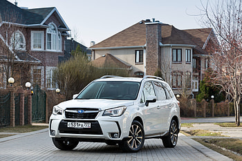 2018 Subaru Forester, Compact SUV, white car, front HD wallpaper