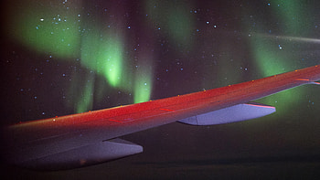 Above The North Pole, sky, snow, aurora, northern-lights, nature HD wallpaper