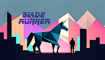 unicorn, minimalist, Rick Deckard, movie, Blade Runner HD wallpaper