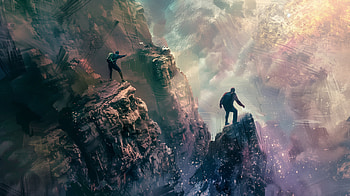 Perilous Ascent: Cliff Climbing, cliff, climbing, danger HD wallpaper