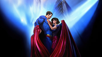 Superman And Lois Love Beyond The Stars, superman, lois-lane, superheroes, artwork, art, digital-art, artstation HD wallpaper