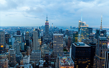 Cities, Night, Building, View From Above, Skyscrapers, New York HD wallpaper