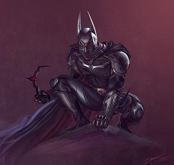 Batman, armor suit, superhero, art HD wallpaper