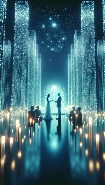 Enchanted Wedding Celebration, romance, light HD phone wallpaper