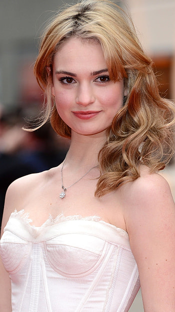 Lily James, Hollywood, Lily James Actress HD phone wallpaper
