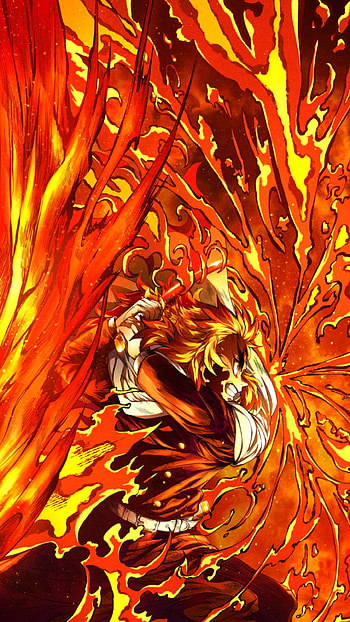 Kyojuro Rengoku, Anime, Demon Slayer: Kimetsu no Yaiba HD phone wallpaper